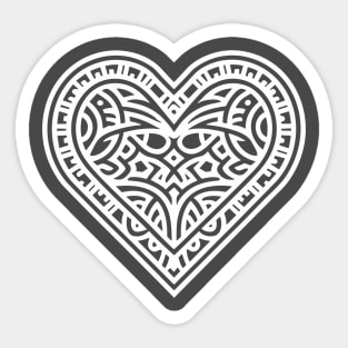 The Heart (White) Sticker